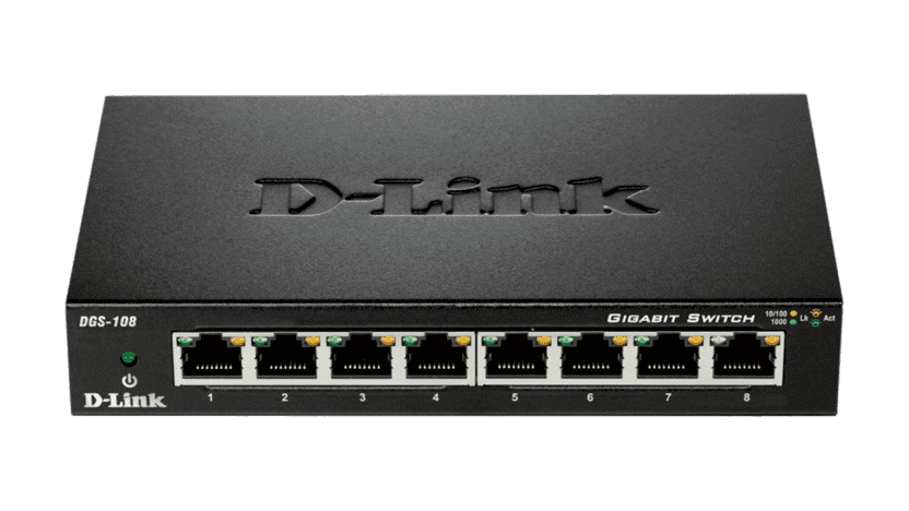 D-link DGS-108 8-Port Gigabit Unmanaged Metal Desktop Switch 