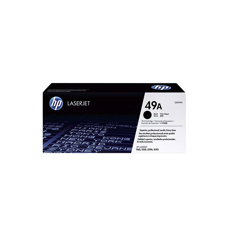 HP 49A LaserJet Toner Cartridge, Black Q5949A