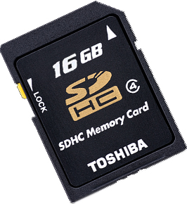 Toshiba M102 16GB memory Micro SD card + Adapter