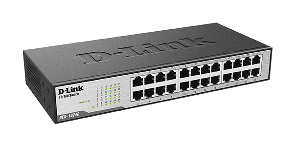 D-link DES-1024D 24 Port Unmanaged Ethernet Desktop Switch-pure-tech