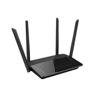 D-Link DIR-1210 Wireless AC 1200 Dual Band (11a/b/g/n/ac) Router, 4 x Ethernet ports, 4 external antennas, Dual Access PPPoE 