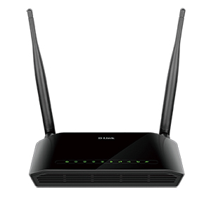 D-Link DSL-2750U Wireless N300 ADSL2+ 4-Port Wi-Fi Router