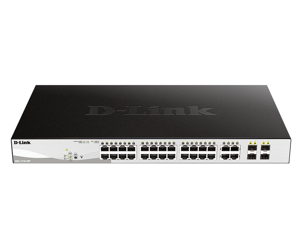 D-link DGS-1210-28 24 PORT GIGABIT 4 SFP PORTS SMART MANAGED SWITCH