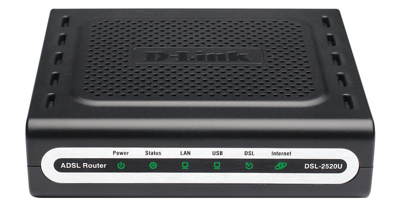 D-link DSL-2520U  ADSL2/2+ Router with USB and Ethernet Ports