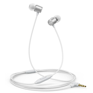 Anker SoundBuds Mono Earphones, wired In-line microphone Silver