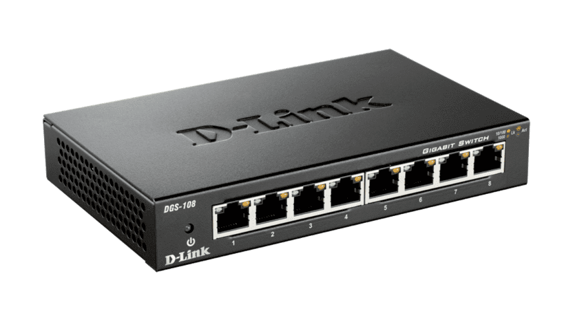 D-link DGS-108 8-Port Gigabit Unmanaged Metal Desktop Switch 