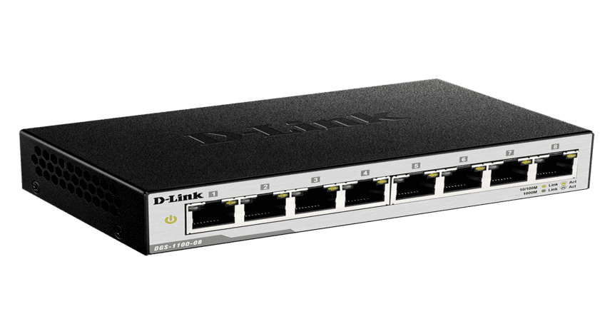 D-link DGS-1100-08 8-Port Gigabit Smart Managed Switch-puretech