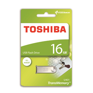 Toshiba U401 Owahri 16GB silver metal usb flash drive pure tech