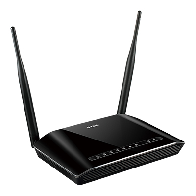 D-Link DSL-2740u Wireless N300 ADSL2+  4-Port Wi-Fi Router