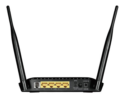 D-Link DSL-2740u Wireless N300 ADSL2+  4-Port Wi-Fi Router