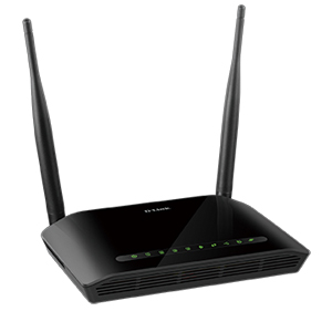 D-Link DSL-2750U Wireless N300 ADSL2+ 4-Port Wi-Fi Router