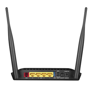 D-Link DSL-2750U Wireless N300 ADSL2+ 4-Port Wi-Fi Router